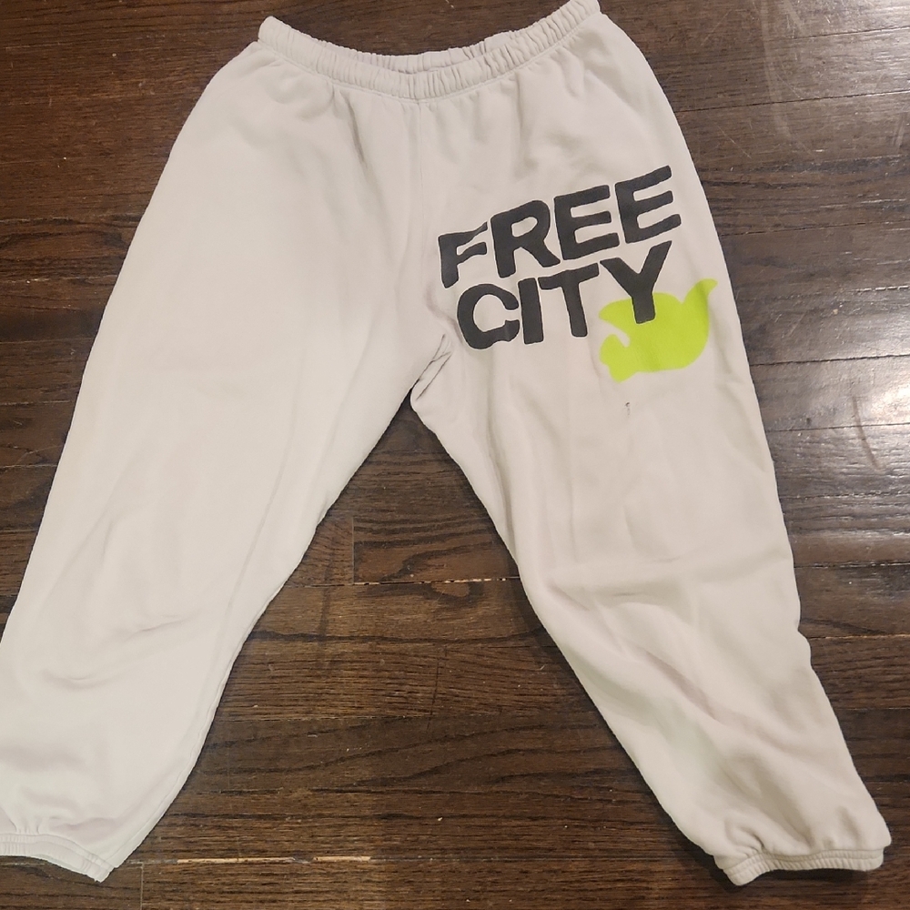 Freecity Sweatpants with Bold Branding Womens Small